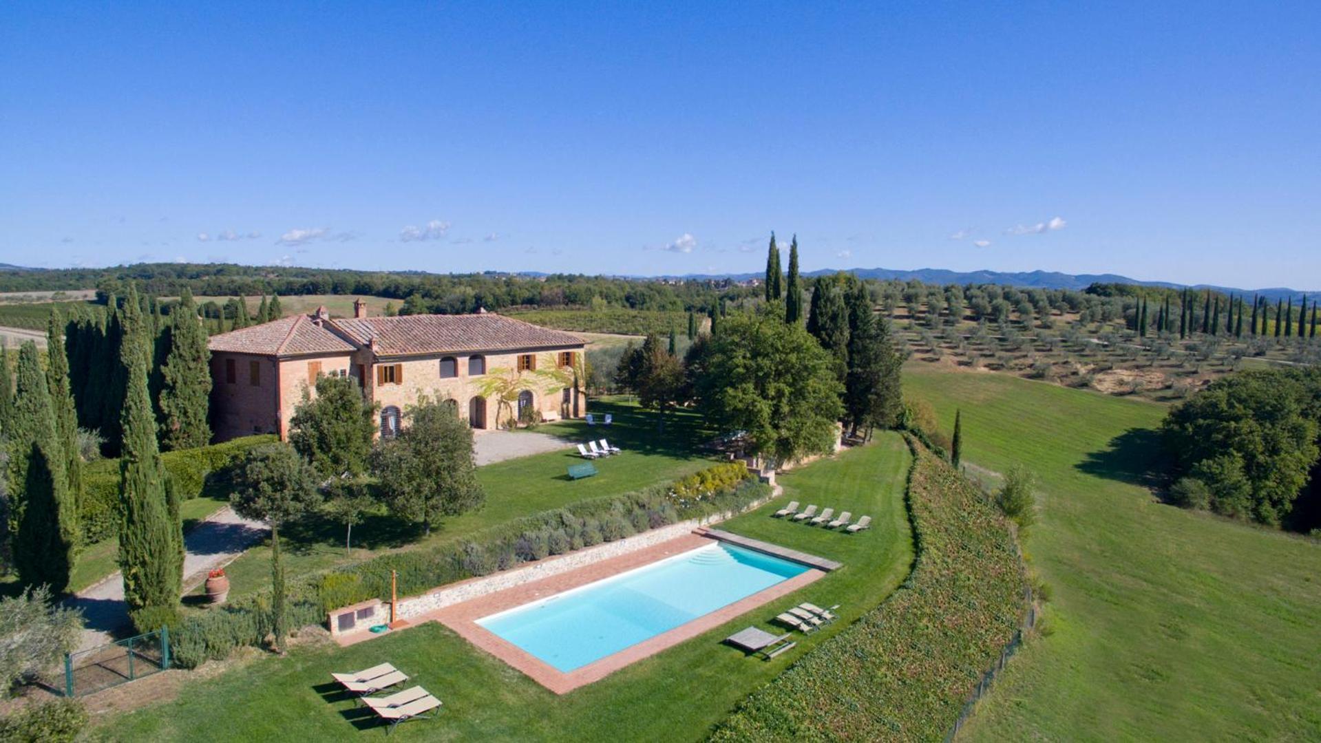 Villa Santa Virginia Siena Buitenkant foto